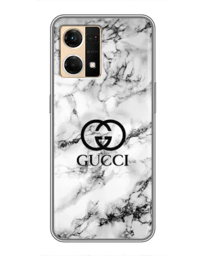 Чехол для OPPO Reno7 Pro 5G с картинкой «Gucci — мраморный шик»