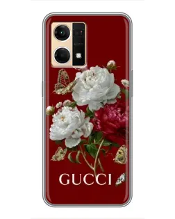 Чехол для OPPO Reno7 Pro 5G с картинкой «Gucci —  сад»