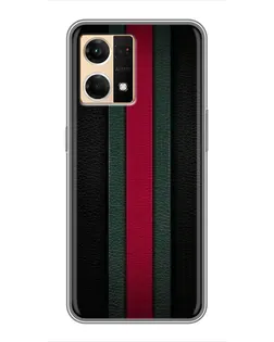 Чехол для OPPO Reno7 Pro 5G с картинкой «Gucci — неоновая линия»