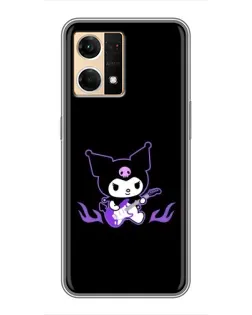 Чехол для OPPO Reno7 Pro 5G с картинкой «Электрическая Kuromi» Чехол для OPPO Reno7 Pro 5G с картинкой «Электрическая Kuromi»
