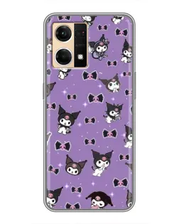 Чехол для OPPO Reno7 Pro 5G с картинкой «Kuromi — паттерн» Чехол для OPPO Reno7 Pro 5G с картинкой «Kuromi — паттерн»