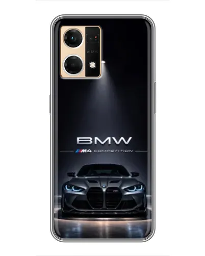 Чехол для OPPO Reno7 Pro 5G с картинкой «BMW сквозь ночной город» Чехол для OPPO Reno7 Pro 5G с картинкой «BMW сквозь ночной город»