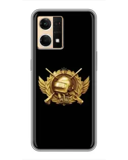 Чехол для OPPO Reno7 Pro 5G с картинкой «PUBG — оранжевый градиент»