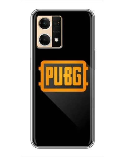 Чехол для OPPO Reno7 Pro 5G с картинкой «PUBG — рамка лого»