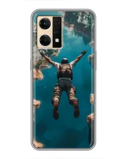 Чехол для OPPO Reno7 Pro 5G с картинкой «PUBG — свободное падение»
