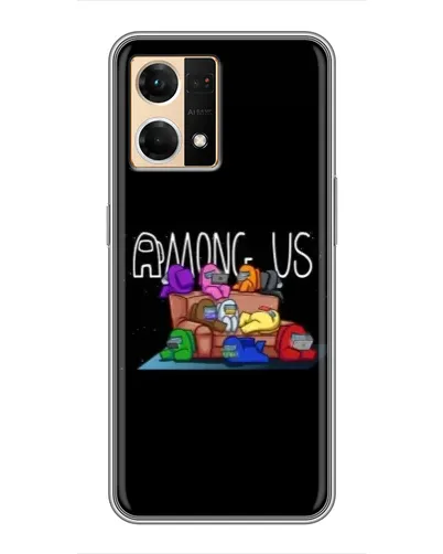 Чехол для OPPO Reno7 Pro 5G с картинкой «Логотип Among Us» Чехол для OPPO Reno7 Pro 5G с картинкой «Логотип Among Us»