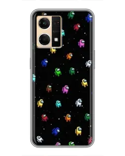Чехол для OPPO Reno7 Pro 5G с картинкой «Экипаж Among Us»