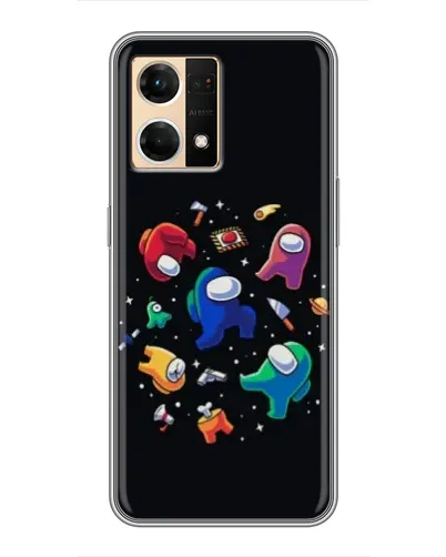 Чехол для OPPO Reno7 Pro 5G с картинкой «Among Us космос» Чехол для OPPO Reno7 Pro 5G с картинкой «Among Us космос»