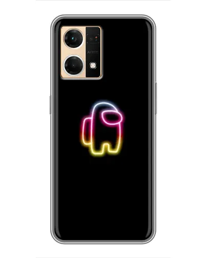 Чехол для OPPO Reno7 Pro 5G с картинкой «Among Us градиент» Чехол для OPPO Reno7 Pro 5G с картинкой «Among Us градиент»