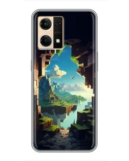 Чехол для OPPO Reno7 Pro 5G с картинкой «Вид из пещеры»