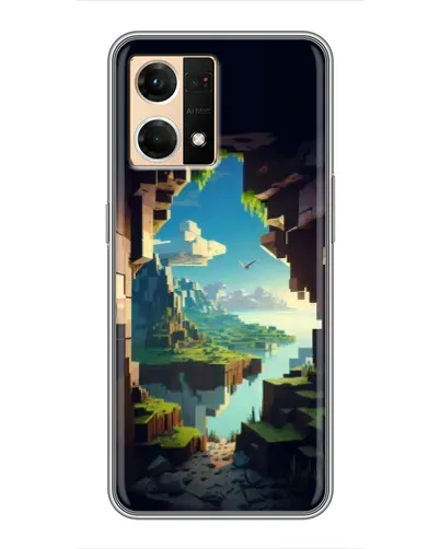 Чехол для OPPO Reno7 Pro 5G с картинкой «Вид из пещеры»