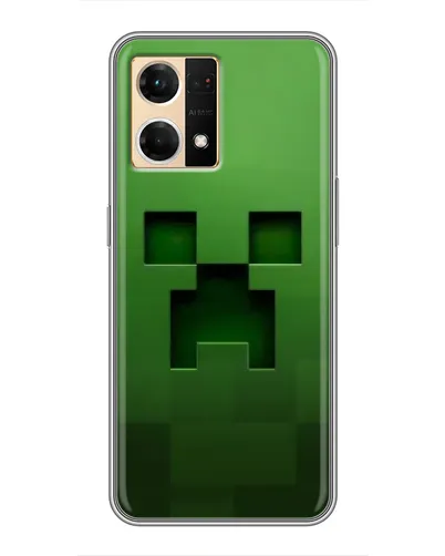 Чехол для OPPO Reno7 Pro 5G с картинкой «Крипер микро-дизайн»