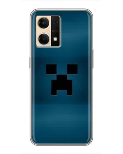Чехол для OPPO Reno7 Pro 5G с картинкой «Крипер текстура»