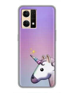 Чехол для OPPO Reno7 Pro 5G с картинкой «Единорог градиент» Чехол для OPPO Reno7 Pro 5G с картинкой «Единорог градиент»