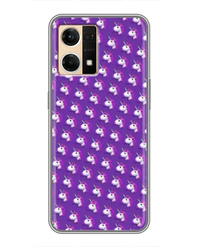 Чохол для OPPO Reno7 Pro 5G з картинкою «Єдинороги на фіолетовому» Чохол для OPPO Reno7 Pro 5G з картинкою «Єдинороги на фіолетовому»