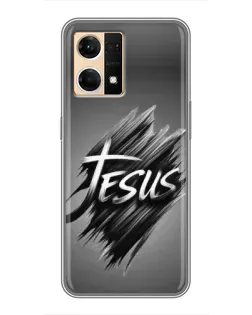 Чехол для OPPO Reno7 Pro 5G с картинкой «Надпись Jesus Graffiti»