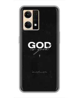 Чехол для OPPO Reno7 Pro 5G с картинкой «GOD — Бог над всем»