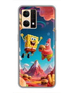 Чехол для OPPO Reno7 Pro 5G с картинкой «Космический фастфуд» Чехол для OPPO Reno7 Pro 5G с картинкой «Космический фастфуд»