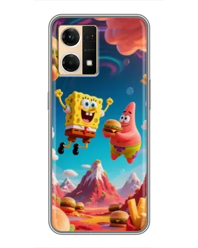 Чехол для OPPO Reno7 Pro 5G с картинкой «Космический фастфуд» Чехол для OPPO Reno7 Pro 5G с картинкой «Космический фастфуд»
