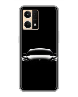Чохол для OPPO Reno7 Pro 5G з картинкою «Фари Tesla Night» Чохол для OPPO Reno7 Pro 5G з картинкою «Фари Tesla Night»