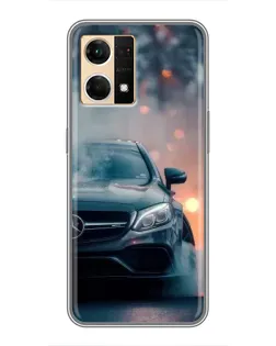 Чехол для OPPO Reno7 Pro 5G с картинкой «Mercedes — ночной город» Чехол для OPPO Reno7 Pro 5G с картинкой «Mercedes — ночной город»