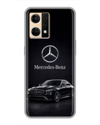 Чехол для OPPO Reno7 Pro 5G с картинкой «Mercedes — решетка радиатора»