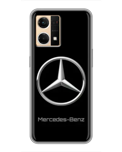 Чехол для OPPO Reno7 Pro 5G с картинкой «Mercedes Silver Logo»