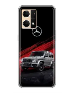 Чехол для OPPO Reno7 Pro 5G с картинкой «Mercedes G-Class красный»