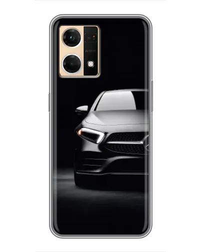 Чехол для OPPO Reno7 Pro 5G с картинкой «Свет фар Mercedes»