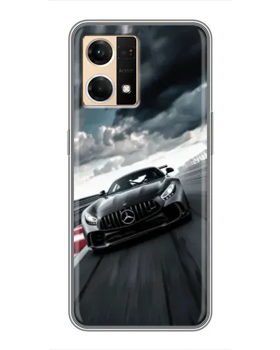 Чехол для OPPO Reno7 Pro 5G с картинкой «Гоночный Mercedes AMG»