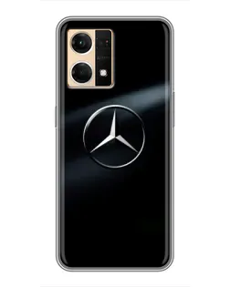 Чехол для OPPO Reno7 Pro 5G с картинкой «Mercedes на металле» Чехол для OPPO Reno7 Pro 5G с картинкой «Mercedes на металле»