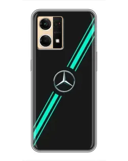 Чехол для OPPO Reno7 Pro 5G с картинкой «Спортивные линии Mercedes» Чехол для OPPO Reno7 Pro 5G с картинкой «Спортивные линии Mercedes»