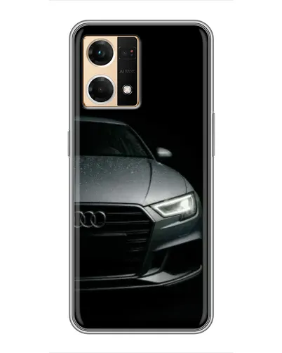 Чехол для OPPO Reno7 Pro 5G с картинкой «Audi — детализация кузова»