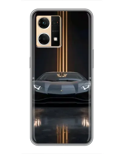 Чехол для OPPO Reno7 Pro 5G с картинкой «Lamborghini золотые линии» Чехол для OPPO Reno7 Pro 5G с картинкой «Lamborghini золотые линии»