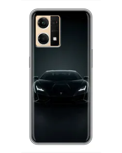Чехол для OPPO Reno7 Pro 5G с картинкой «Черный Lamborghini Aventador» Чехол для OPPO Reno7 Pro 5G с картинкой «Черный Lamborghini Aventador»
