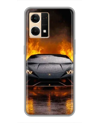 Чехол для OPPO Reno7 Pro 5G с картинкой «Lamborghini в огне» Чехол для OPPO Reno7 Pro 5G с картинкой «Lamborghini в огне»