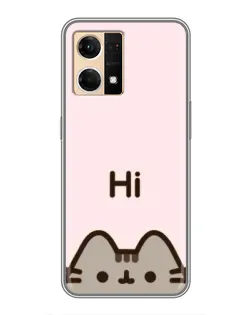 Чехол для OPPO Reno7 Pro 5G с картинкой «Пушин говорит Hi» Чехол для OPPO Reno7 Pro 5G с картинкой «Пушин говорит Hi»