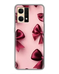 Чехол для OPPO Reno7 Pro 5G с картинкой «Бордовый атлас»
