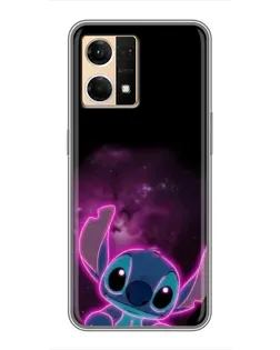 Чехол для OPPO Reno7 Pro 5G с картинкой «Неоновый Stitch» Чехол для OPPO Reno7 Pro 5G с картинкой «Неоновый Stitch»