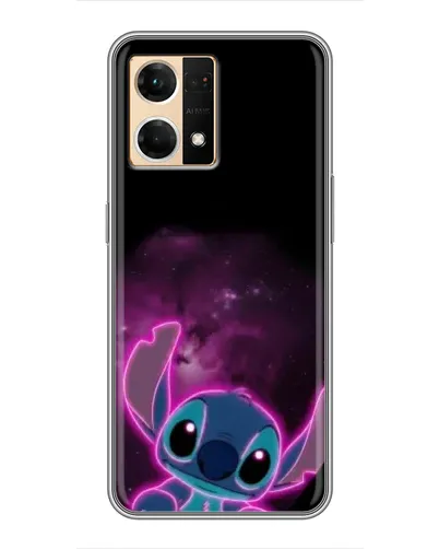 Чехол для OPPO Reno7 Pro 5G с картинкой «Неоновый Stitch»