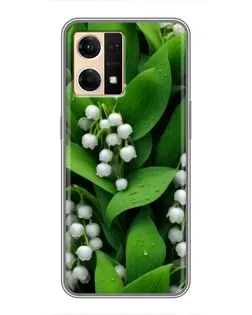 Чехол для OPPO Reno7 Pro 5G с картинкой «Ландыши в зелени»