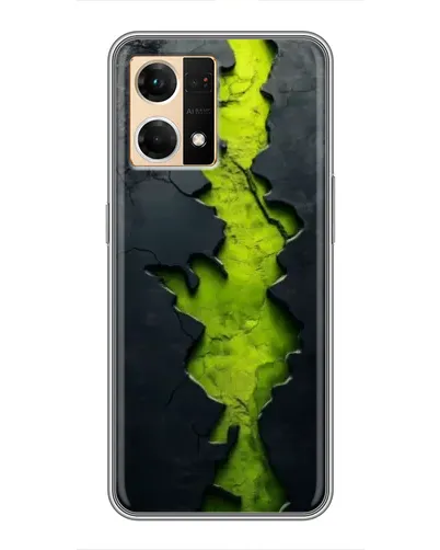 Чехол для OPPO Reno7 Pro 5G с картинкой «Салатовый разлом скалы» Чехол для OPPO Reno7 Pro 5G с картинкой «Салатовый разлом скалы»