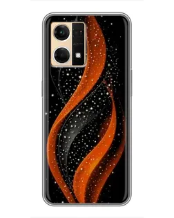 Чехол для OPPO Reno7 Pro 5G с картинкой «Огненная звездная волна»
