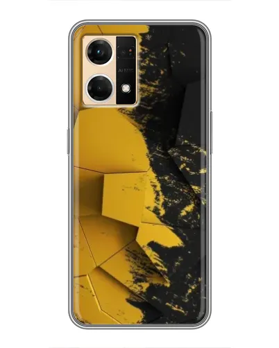Чехол для OPPO Reno7 Pro 5G с картинкой «Золотые осколки геометрии» Чехол для OPPO Reno7 Pro 5G с картинкой «Золотые осколки геометрии»