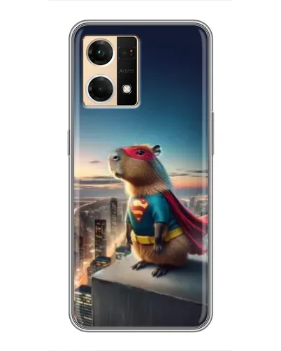 Чехол для OPPO Reno7 Pro 5G с картинкой «Капи-мен супергерой»