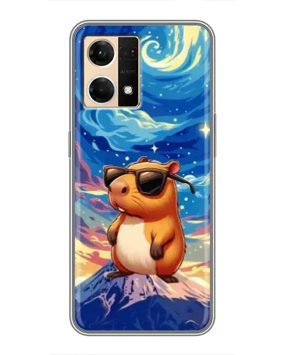 Чехол для OPPO Reno7 Pro 5G с картинкой «Капибара Ван Гога»