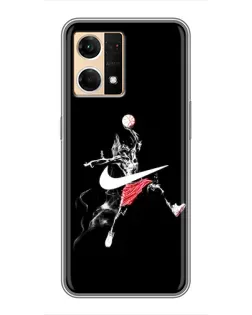 Чехол для OPPO Reno7 4G с картинкой «Jordan Jumpman» Чехол для OPPO Reno7 4G с картинкой «Jordan Jumpman»
