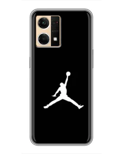Чехол для OPPO Reno7 4G с картинкой «Jordan Silhouette» Чехол для OPPO Reno7 4G с картинкой «Jordan Silhouette»