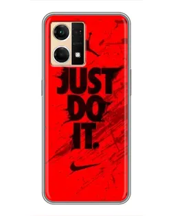 Чехол для OPPO Reno7 4G с картинкой «Nike Just Do It» Чехол для OPPO Reno7 4G с картинкой «Nike Just Do It»