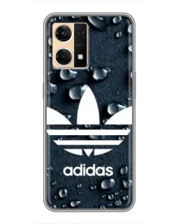 Чехол для OPPO Reno7 4G с картинкой «Adidas Trefoil Blue»